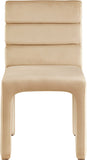 Kai Dining Chair Set of 2 - Luxurious Velvet Upholstery with Channel Tufting for Ultimate Comfort