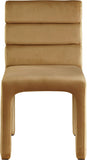 Kai Dining Chair Set of 2 - Luxurious Velvet Upholstery with Channel Tufting for Ultimate Comfort