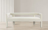 Athena Velvet Contemporary Bench - Luxurious Seating Solution for Modern Living Spaces, 66.5" Wide