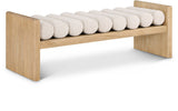 Waverly - Bench With Natural Frame