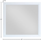 Bowtie Glass Contemporary Mirror - Elevate Your Bedroom Decor with Unique Elegance and Style