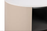 GALEN Modern Round Nightstand with Storage Drawer
