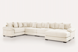 DESEO 233" Sectional Sofa with Ottoman