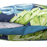 20 x 20 Outdoor Pillow Cardoon Indigo - Poly Insert
