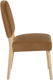 Varinelle - Velvet Upholstered Dining Chair (Set of 2) - Saddle