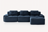 CORDELIA 117" 3-Seater Sofa with 1 Ottoman