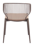 Silues Dining Chair (Set of 2) Taupe & Brown
