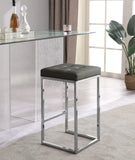 Nicola Contemporary Counter Stool Set of 2 - Stylish Armless Design with Durable Upholstery