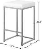 Nicola Contemporary Counter Stool Set of 2 - Stylish Armless Design with Durable Upholstery