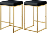 Nicola Contemporary Counter Stool Set of 2 - Stylish Armless Design with Durable Upholstery