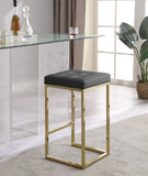 Nicola Contemporary Counter Stool Set of 2 - Stylish Armless Design with Durable Upholstery
