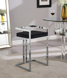Ezra Velvet Counter Stool Set of 2 - Modern Design with Chrome Base for Stylish Home Bar Decor