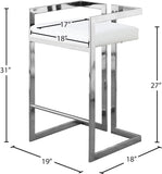 Ezra Contemporary Counter Stool Set of 2 - Stylish Seating for Home Bar or Kitchen with Comfort