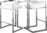 Ezra Contemporary Counter Stool Set of 2 - Stylish Seating for Home Bar or Kitchen with Comfort