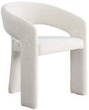 Rendition Fabric Dining Chair - Contemporary Curved Design for Modern Homes and Elegant Spaces