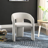 Rendition Fabric Dining Chair - Contemporary Curved Design for Modern Homes and Elegant Spaces