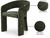 Rendition Fabric Dining Chair - Contemporary Curved Design for Modern Homes and Elegant Spaces