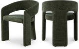 Rendition Fabric Dining Chair - Contemporary Curved Design for Modern Homes and Elegant Spaces