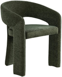 Rendition Fabric Dining Chair - Contemporary Curved Design for Modern Homes and Elegant Spaces