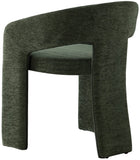 Rendition Fabric Dining Chair - Contemporary Curved Design for Modern Homes and Elegant Spaces