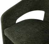 Rendition Fabric Dining Chair - Contemporary Curved Design for Modern Homes and Elegant Spaces