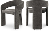 Rendition Fabric Dining Chair - Contemporary Curved Design for Modern Homes and Elegant Spaces