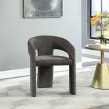 Rendition Fabric Dining Chair - Contemporary Curved Design for Modern Homes and Elegant Spaces