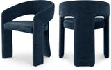 Rendition Fabric Dining Chair - Contemporary Curved Design for Modern Homes and Elegant Spaces