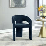 Rendition Fabric Dining Chair - Contemporary Curved Design for Modern Homes and Elegant Spaces