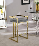 Ezra Velvet Counter Stool Set of 2 - Modern Design with Chrome Base for Stylish Home Bar Decor