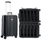Wine Bottle Suitcase Aluminum | Holds 12 Standard 750 ML Bottles (26 IN)