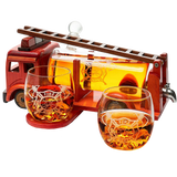 Firetruck Whiskey Decanter with Two 12 oz