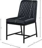 Bryce Contemporary Dining Chair Set - Stylish Quilted Design with Comfortable Cushions and Metal Frame