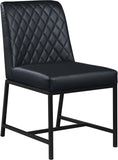Bryce Contemporary Dining Chair Set - Stylish Quilted Design with Comfortable Cushions and Metal Frame