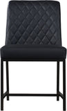 Bryce Contemporary Dining Chair Set - Stylish Quilted Design with Comfortable Cushions and Metal Frame