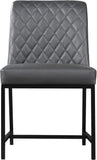 Bryce Contemporary Dining Chair Set - Stylish Quilted Design with Comfortable Cushions and Metal Frame
