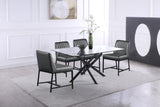 Bryce Contemporary Dining Chair Set - Stylish Quilted Design with Comfortable Cushions and Metal Frame