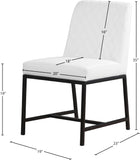 Bryce Contemporary Dining Chair Set - Stylish Quilted Design with Comfortable Cushions and Metal Frame