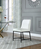 Bryce Contemporary Dining Chair Set - Stylish Quilted Design with Comfortable Cushions and Metal Frame