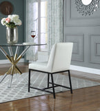 Bryce Contemporary Dining Chair Set - Stylish Quilted Design with Comfortable Cushions and Metal Frame