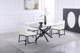 Bryce Contemporary Dining Chair Set - Stylish Quilted Design with Comfortable Cushions and Metal Frame