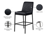 Bryce Contemporary Dining Stool Set - Stylish Quilted Design with Comfort & Sturdy Metal Support