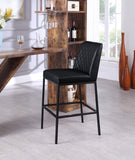 Bryce Contemporary Dining Stool Set - Stylish Quilted Design with Comfort & Sturdy Metal Support