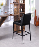 Bryce Contemporary Dining Stool Set - Stylish Quilted Design with Comfort & Sturdy Metal Support