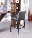 Bryce Contemporary Dining Stool Set - Stylish Quilted Design with Comfort & Sturdy Metal Support