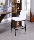 Bryce Contemporary Dining Stool Set - Stylish Quilted Design with Comfort & Sturdy Metal Support