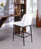 Bryce Contemporary Dining Stool Set - Stylish Quilted Design with Comfort & Sturdy Metal Support