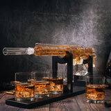 (UAE ONLY) AR15 Whiskey Gun Decanter Set 1000 ml & 4 12oz Bullet Glasses