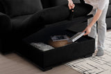 PERTH 122" 3-Seater Sofa with 1 ottoman