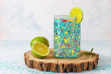 Hand Blown Mexican Drinking Glasses – Set of 6 (Confetti)